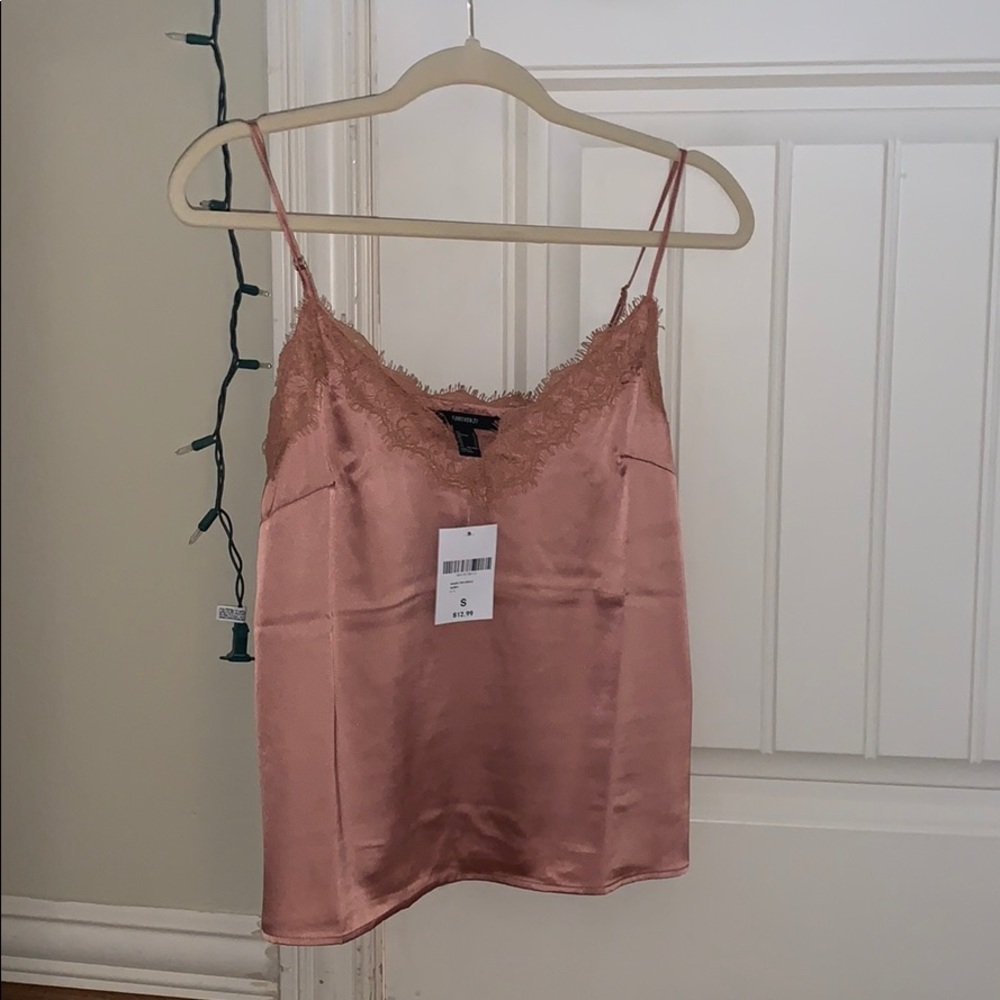 Silk/lace top